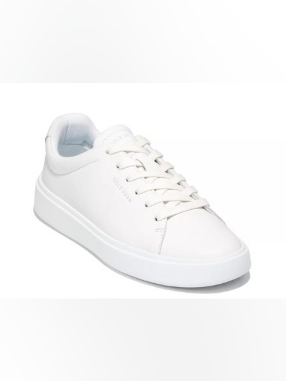 Cole Haan Women's Grand Crosscourt Traveler Sneaker Leather In White Size 8.5